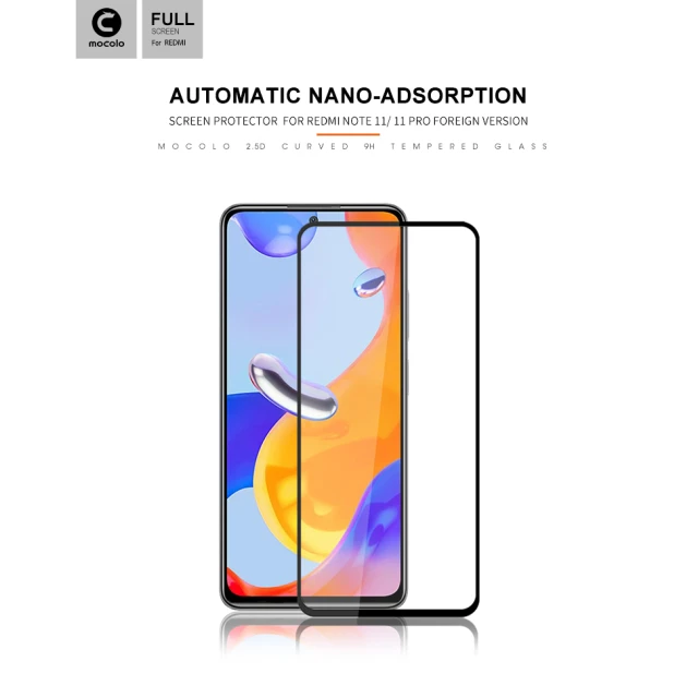 Скло захисне Mocolo 2.5D Full Glue для Xiaomi Redmi Note 11 Pro (HM6538)