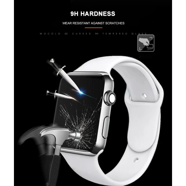 Скло захисне Mocolo 3D Glass Full Glue Apple Watch 7/8 41 мм (PG6511)