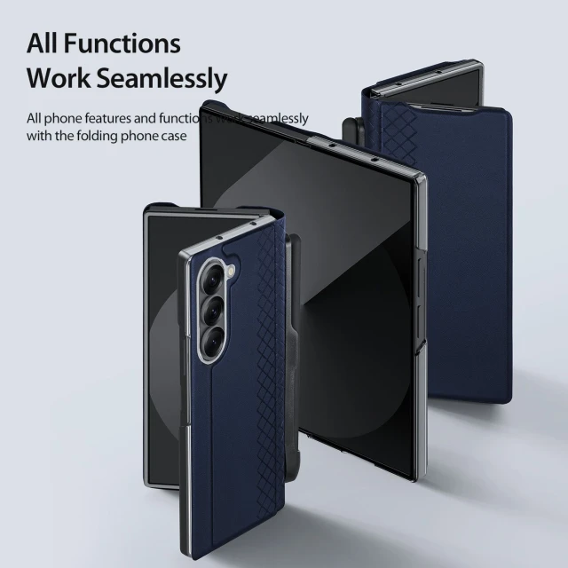 Чохол Dux Ducis Bril Pen Holder для Samsung Galaxy Fold 7 Blue (6971824150988)