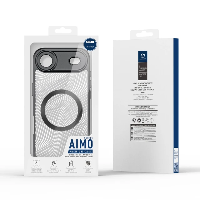 Чохол Dux Ducis Aimo Mag для iPhone 17 Air Black with MagSafe (6971824153316)