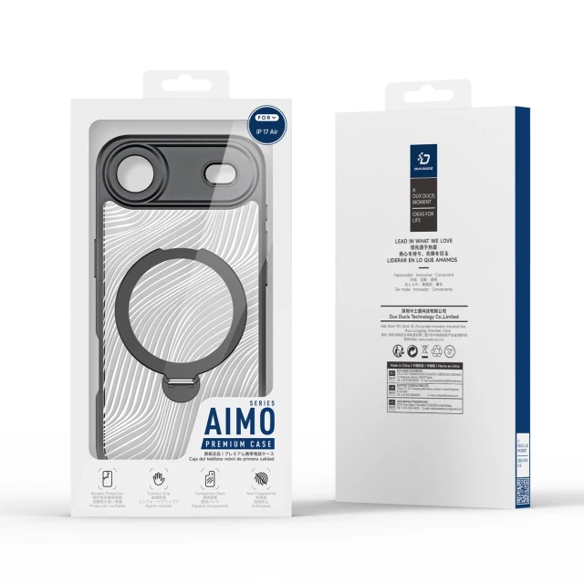 Чохол Dux Ducis Aimo Mag для iPhone 17 Air Black with MagSafe (6971824153354)