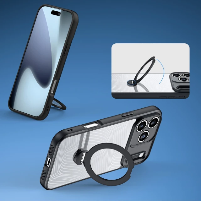 Чохол Dux Ducis Aimo Mag для iPhone 17 Pro Max Black with MagSafe (6971824153378)