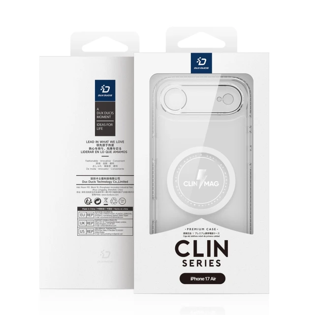 Чохол Dux Ducis Clin Mag для iPhone 17 Air Clear with MagSafe (6971824153439)