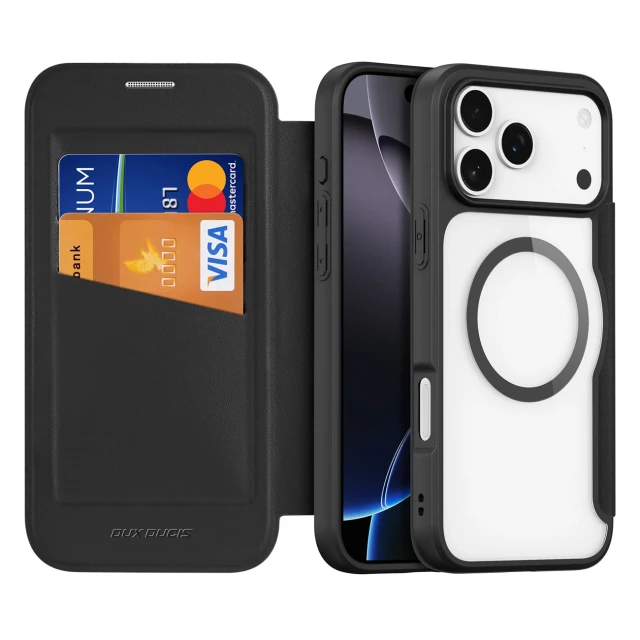Чохол Dux Ducis Skin X Pro для iPhone 17 Pro Black with MagSafe (6971824153729)