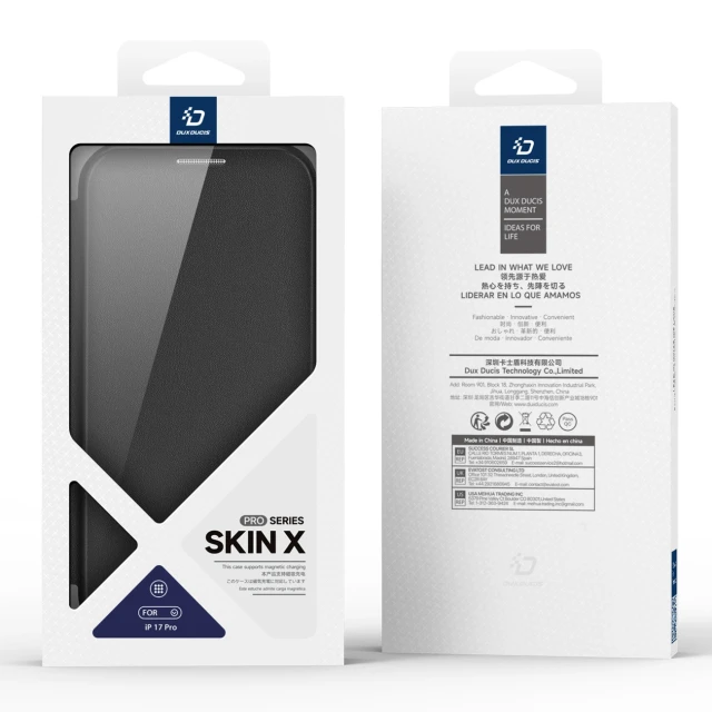 Чохол Dux Ducis Skin X Pro для iPhone 17 Pro Black with MagSafe (6971824153729)