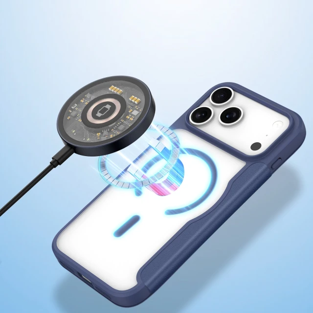 Чохол Dux Ducis Skin X Pro для iPhone 17 Pro Blue with MagSafe (6971824153736)