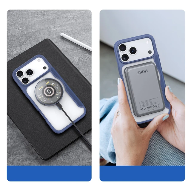 Чохол Dux Ducis Skin X Pro для iPhone 17 Pro Blue with MagSafe (6971824153736)