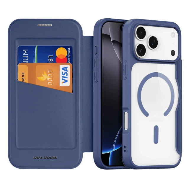 Чохол Dux Ducis Skin X Pro для iPhone 17 Pro Blue with MagSafe (6971824153736)