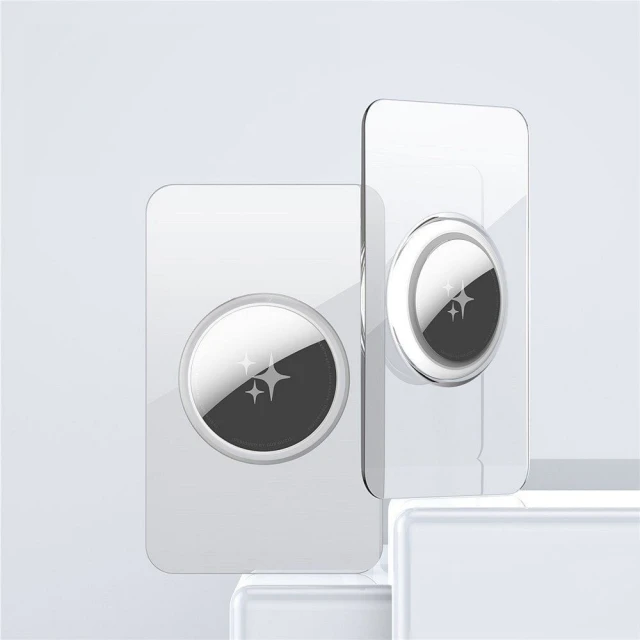 Чохол Dux Ducis захисний у формі картки для AirTag (2 pack) Transparent + Black (6971824154696)