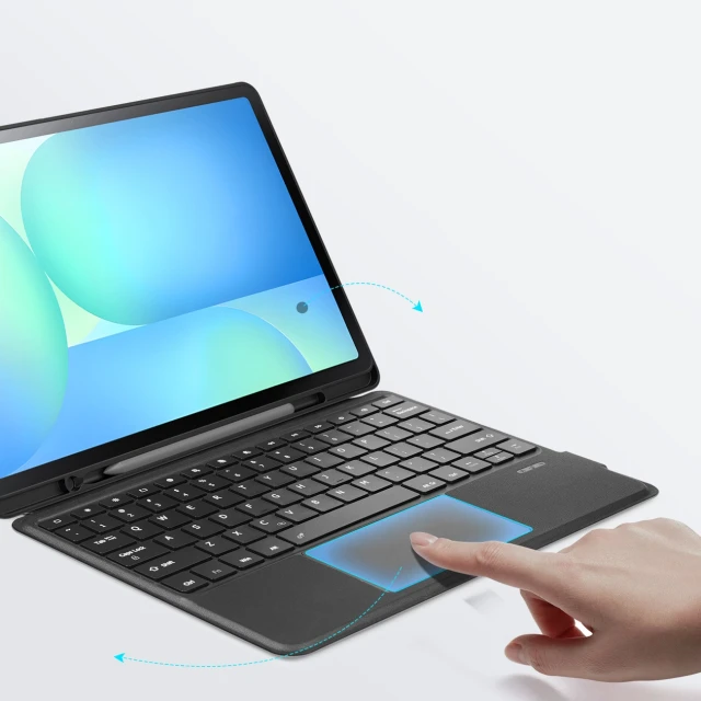 Чохол з клавіатурою Dux Ducis DK для Samsung Tab S10 FE Plus Black (6971824155488)