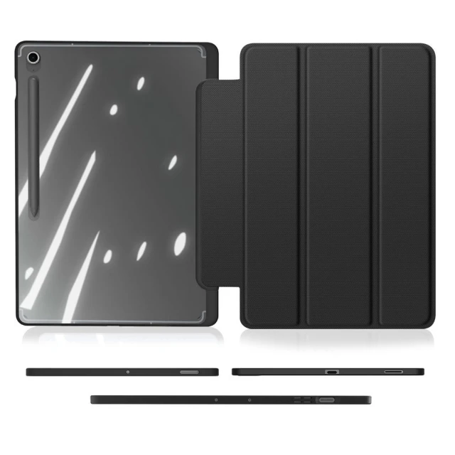 Чохол Dux Ducis Toby з місцем для стилуса для Samsung Galaxy Tab S10 FE Plus Black (6971824156966)