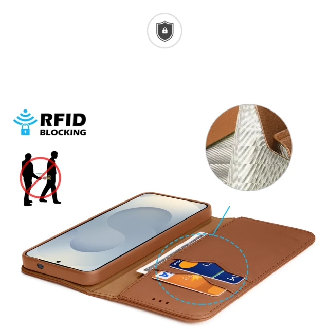 Чохол Dux Ducis Hivo для Samsung Galaxy S25 Edge Brown (6971824157857)