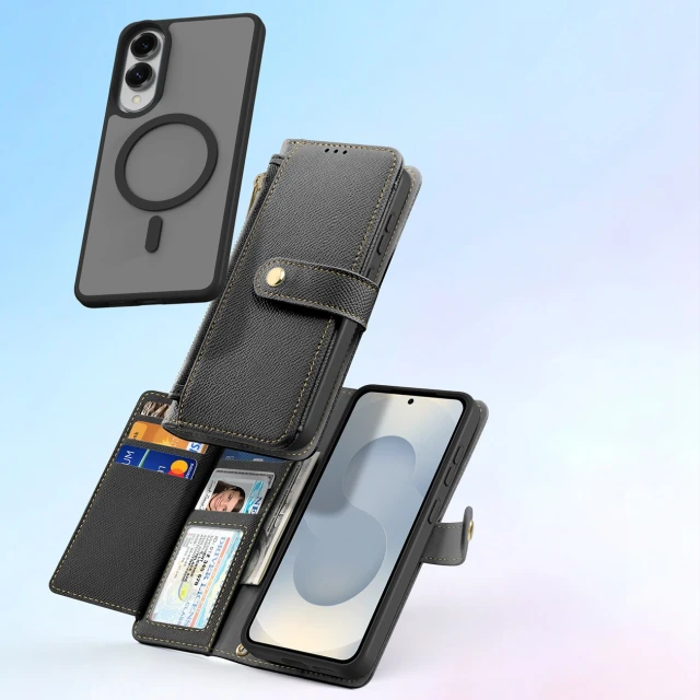 Чохол Dux Ducis Lawa для Samsung Galaxy S25 Edge Black with MagSafe (6971824157871)