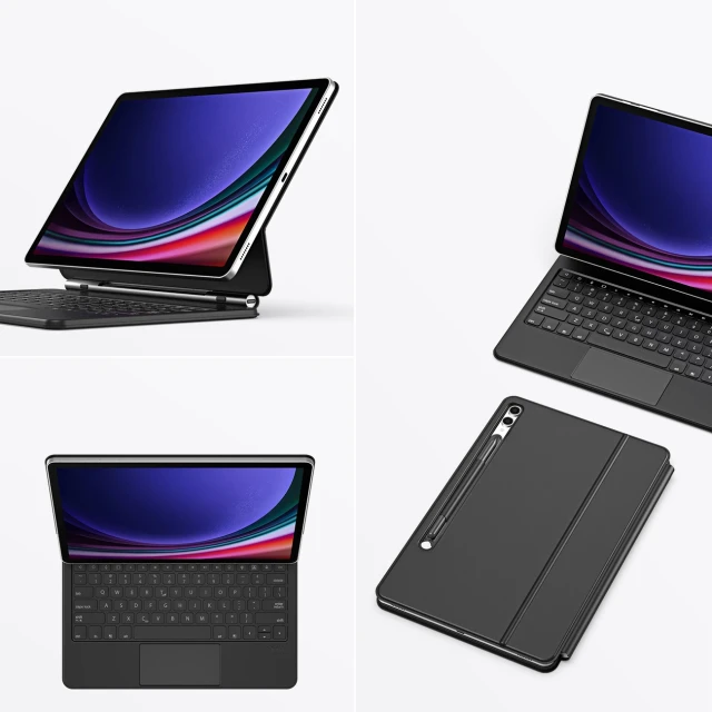 Чохол DUX DUCIS Keyboard MK Series з клавіатурою Bluetooth для Samsung Galaxy Tab S9+ / S8+ / S7+ Black (6971824159493)