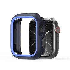 Чехол Dux Ducis BAMO для Apple Watch Series 11/10 42 mm | Series 9/8/7 41 mm | 6/5/SE 40 mm | 3/2/1 38 mm Black with Blue (6971824160017)