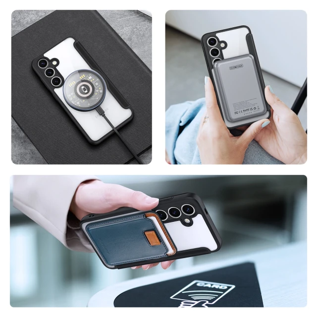 Чохол Dux Ducis Skin X Pro для Samsung Galaxy S25 Black with MagSafe (6971824160895)