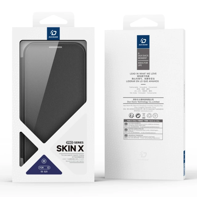 Чохол Dux Ducis Skin X Pro для Samsung Galaxy S25 Black with MagSafe (6971824160895)