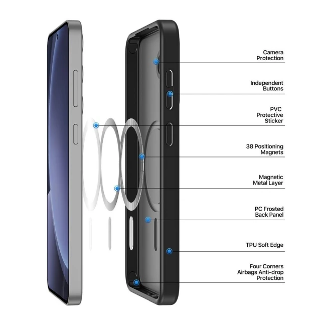 Чохол Dux Ducis Yind для Samsung Galaxy S25 Plus Black (6971824161113)