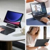 Чехол Dux Ducis DK складной с подсвечиваемой беспроводной клавиатурой для Samsung Galaxy Tab S10 Plus / S9 Plus / S9 FE Plus Black (6971824161434)