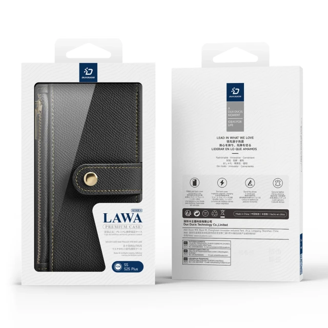 Чохол Dux Ducis Lawa для Samsung Galaxy S25 Plus Black with MagSafe (6971824162240)