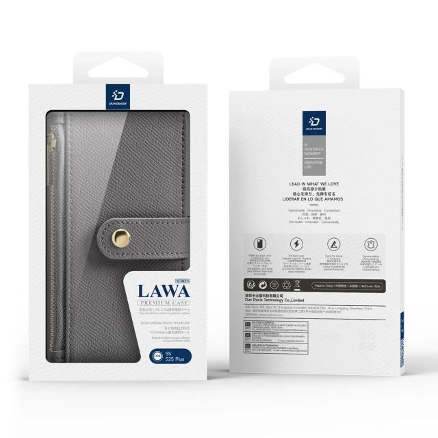Чохол Dux Ducis Lawa для Samsung Galaxy S25 Plus Grey with MagSafe (6971824162257)