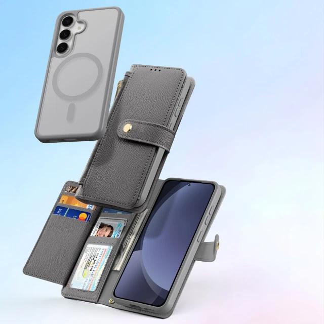 Чохол Dux Ducis Lawa для Samsung Galaxy S25 Plus Grey with MagSafe (6971824162257)