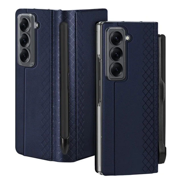 Чохол Dux Ducis Bril з тримачем для стилуса для Samsung Galaxy Fold SE Blue (6971824162424)