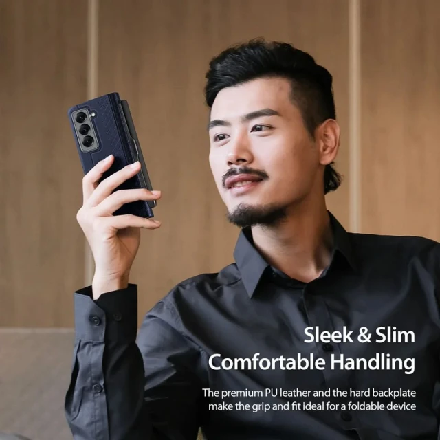 Чохол Dux Ducis Bril з тримачем для стилуса для Samsung Galaxy Fold SE Blue (6971824162424)