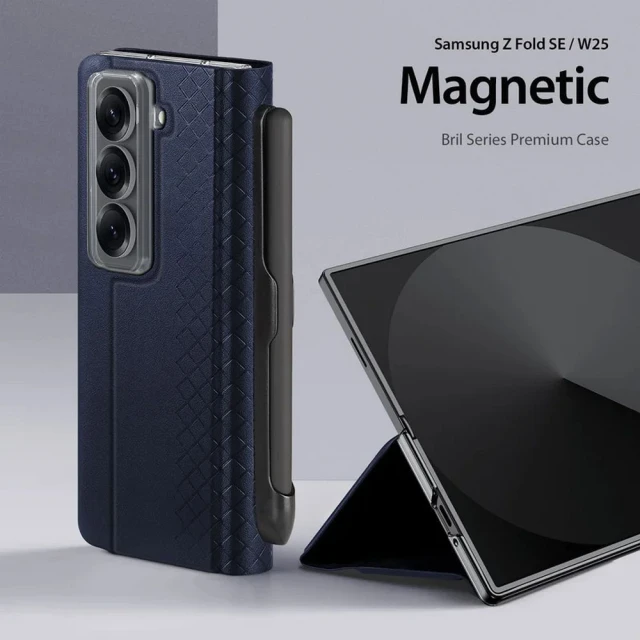 Чохол Dux Ducis Bril з тримачем для стилуса для Samsung Galaxy Fold SE Blue (6971824162424)