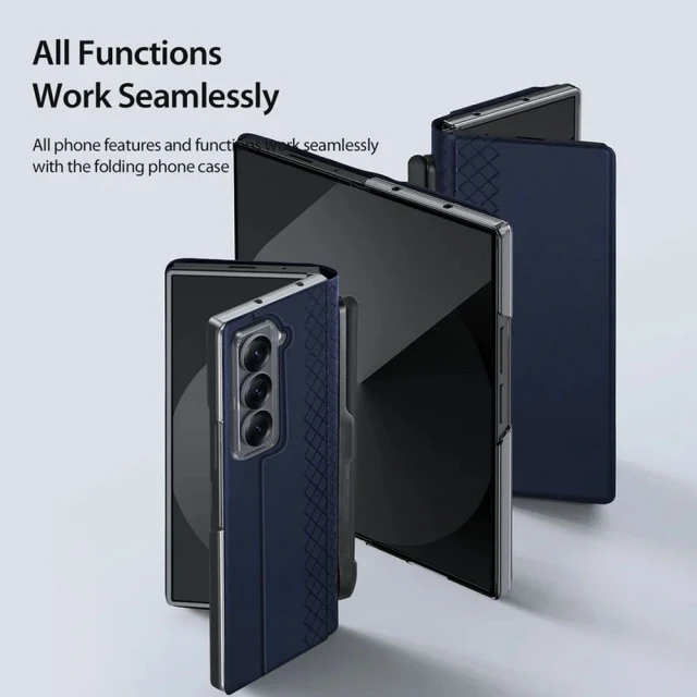 Чохол Dux Ducis Bril з тримачем для стилуса для Samsung Galaxy Fold SE Blue (6971824162424)