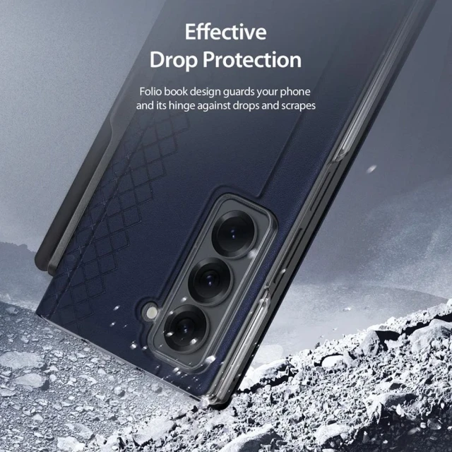 Чохол Dux Ducis Bril з тримачем для стилуса для Samsung Galaxy Fold SE Blue (6971824162424)