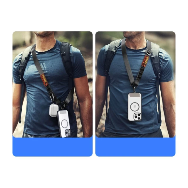 Ремінець DUX DUCIS Outdoor Cross Body для телефону Black (6971824162653)