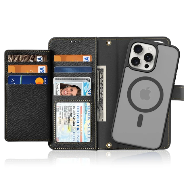 Чохол Dux Ducis Lawa для iPhone 15 Pro Black with MagSafe (6971824163155)