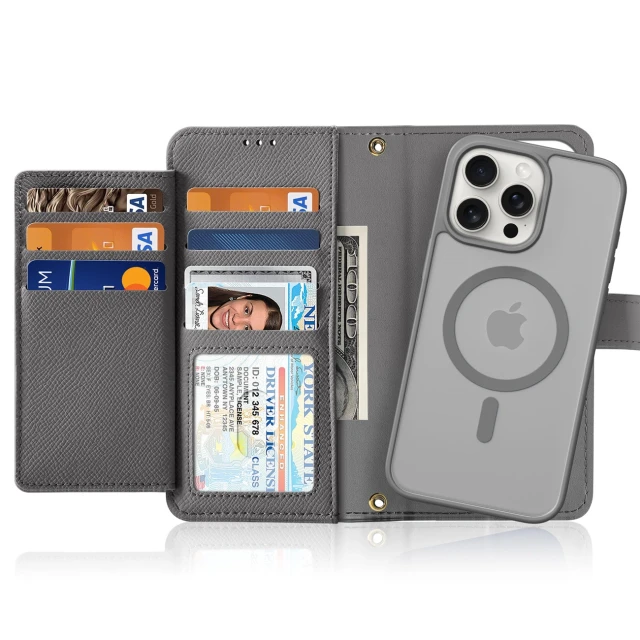 Чохол Dux Ducis Lawa для iPhone 15 Pro Grey with MagSafe (6971824163162)