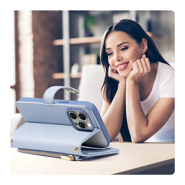 Чохол Dux Ducis Lawa для iPhone 15 Pro Blue with MagSafe (6971824163179)