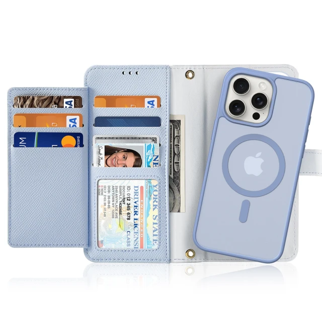 Чохол Dux Ducis Lawa для iPhone 15 Pro Blue with MagSafe (6971824163179)