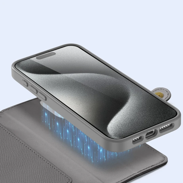 Чохол Dux Ducis Lawa для iPhone 15 Pro Max Grey with MagSafe (6971824163193)