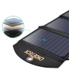 Складний сонячний зарядний пристрій Choetech Solar Charger 2xUSB-A 19W Black (SC001)