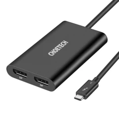 Адаптер Choetech USB-C to 2xDisplayPort Black (HUB-D03)