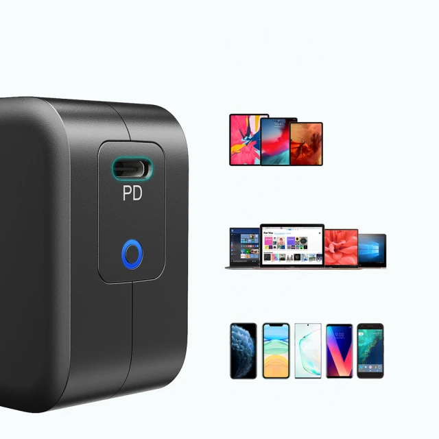 Мережевий зарядний пристрій Choetech FC 61W USB-C Black (Q6006-EU)