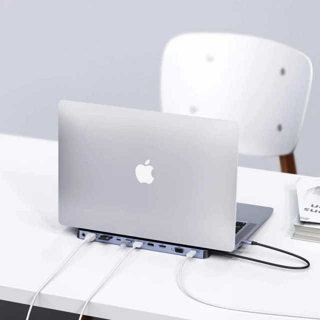 USB-хаб Choetech 11-in-1 USB-C to 3xUSB-A/HDMI/2xUSB-C/3.5 mm Jack/Ethernet/VGA/SD/TF Grey (HUB-M20)
