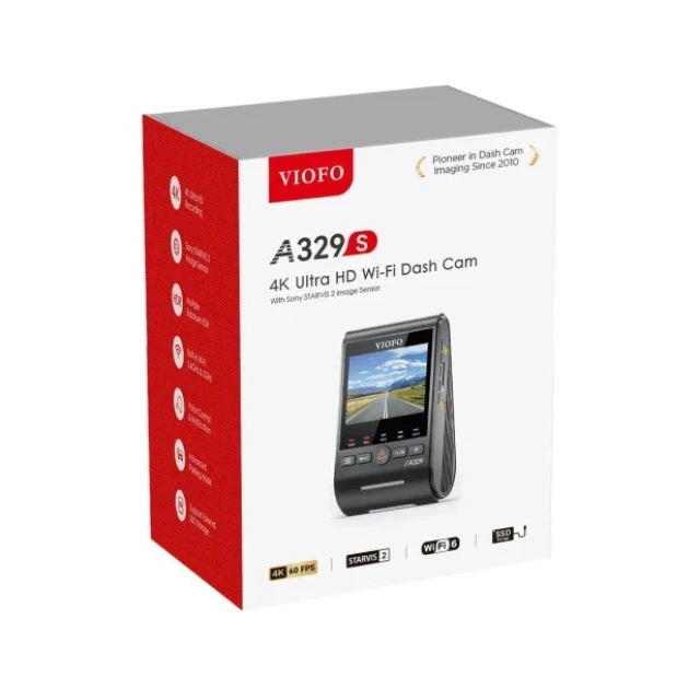Відеореєстратор Viofo A329S 1CH GPS 4K HDR (6972147075095)