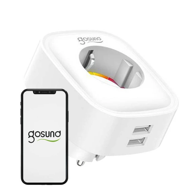 Розетка Smart GOSUND SP112 Wi-Fi 16A 2xUSB Tuya (6972391280030)