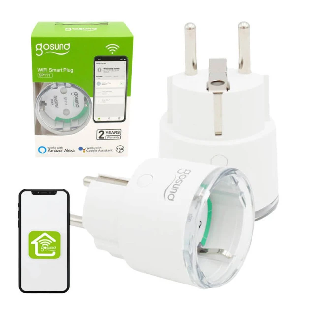 Розумна розетка Gosund SP111 16A 3680W Wi-Fi Tuya 2 шт (SP111-2)