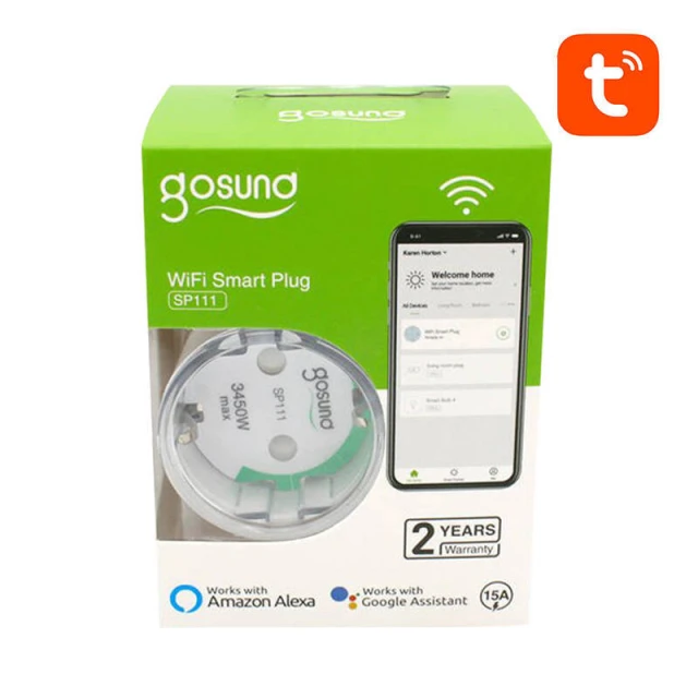 Розумна розетка GOSUND SP111 Wi-Fi 16A 3680W 4шт