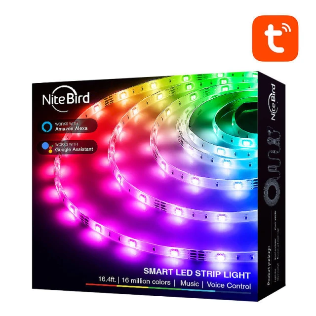 Стрічка LED Smart NiteBird SL3 2x5m Wi-Fi RGB Tuya (6972391282324)