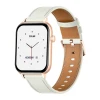 Смарт-годинник Colmi C28 Gold + White шкіряний ремінець