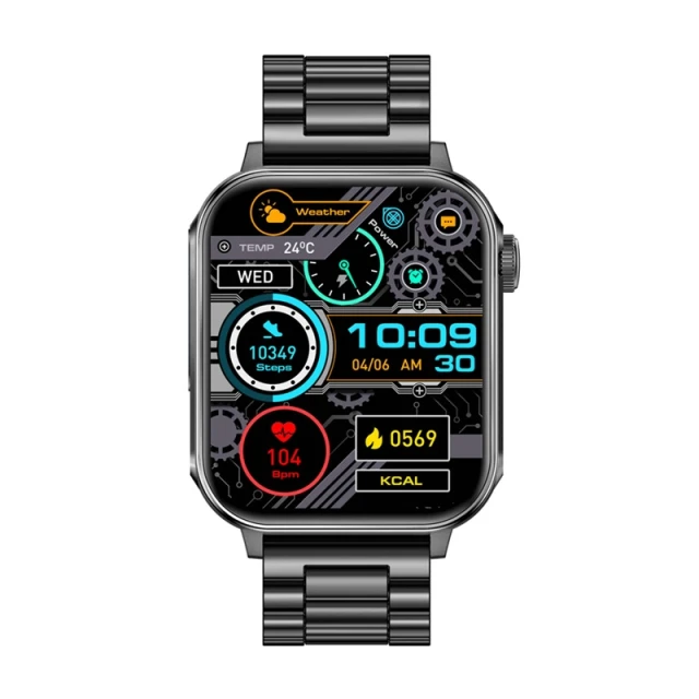 Смарт-годинник Colmi P80 Steel Black