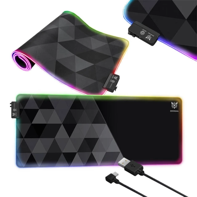 Коврик для мыши ONIKUMA MP006 RGB Black