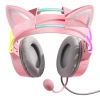 Навушники ігрові ONIKUMA X15Pro з котячими вухами Pink (6972470562293)
